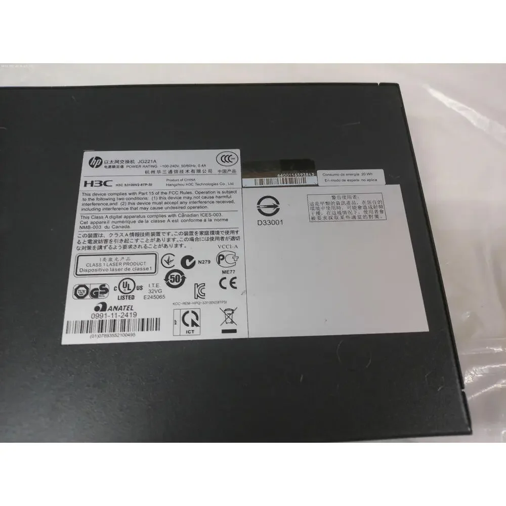 JG221A#ACF HP Networking 3100-8 v2 SI 8-Ports 10/100 RJ-45